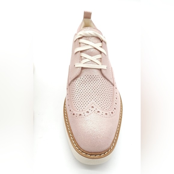 Cole Haan Women's Originalgrand Platform Wing Tip Oxford Rose Gold Shimmer - Picture 6 of 11